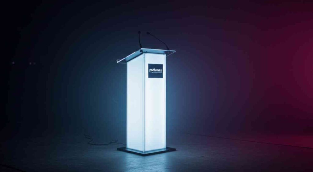 Podium iluminado